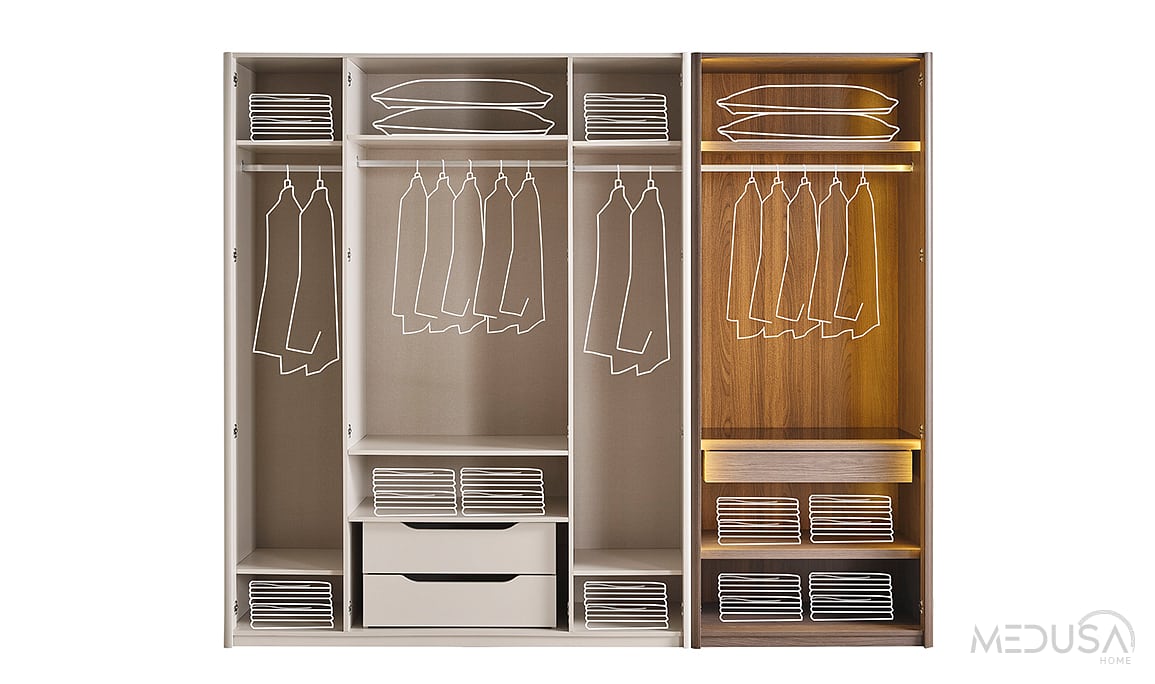Medusa Home Mobilya - Ada Ceviz Gardırop