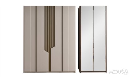 Medusa Home Mobilya - Ada Ceviz Mirror Gardırop
