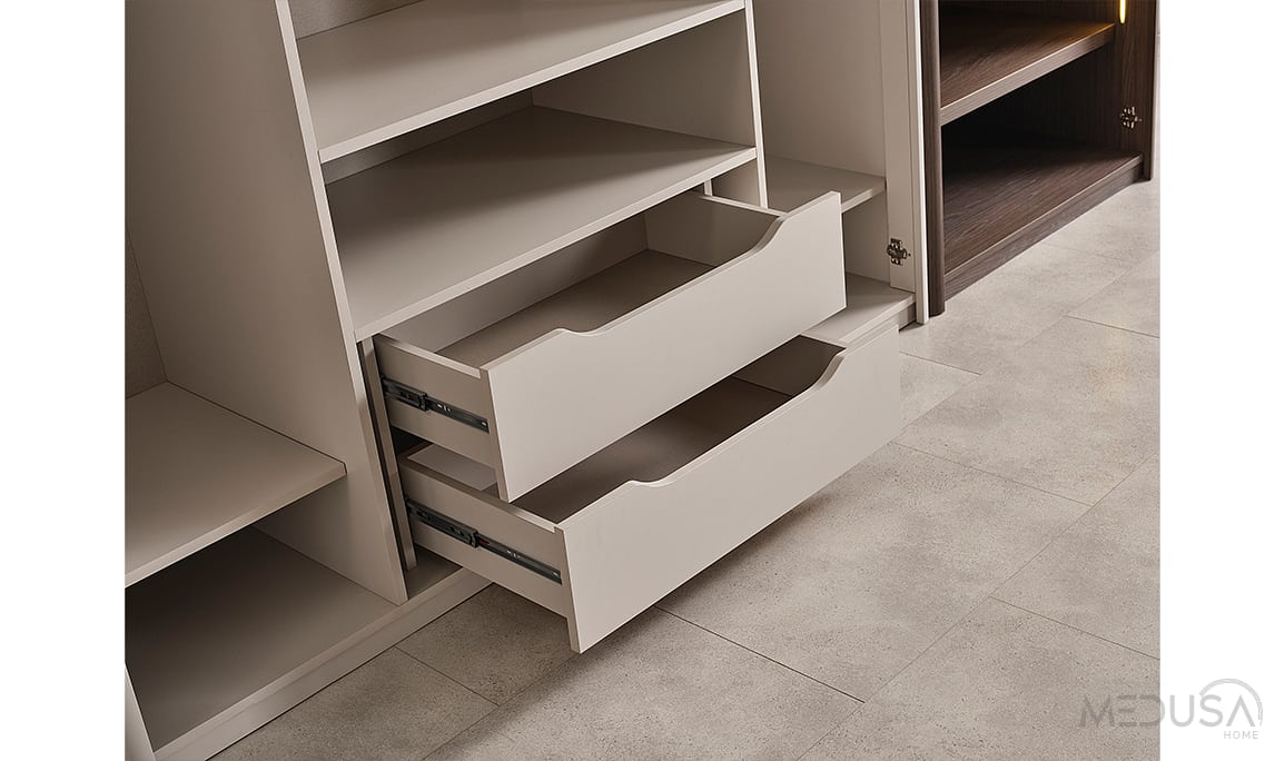 Medusa Home Mobilya - Ada Ceviz Mirror Gardırop