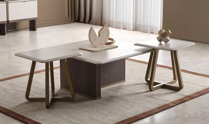 Medusa Home - Ada Ceviz Sehpa Seti Medusa Home - Ada Ceviz Sehpa Seti