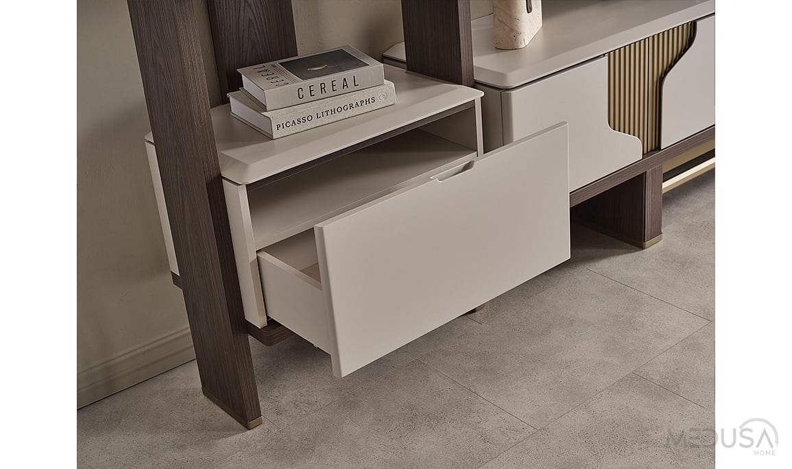 Medusa Home Mobilya - Ada Ceviz Tv Ünitesi Set