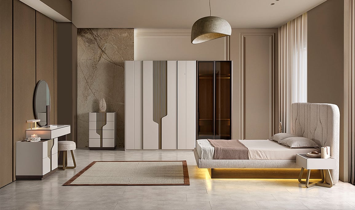 Medusa Home Mobilya - Ada Ceviz Yatak Odası
