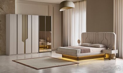 Medusa Home Mobilya - Ada Ceviz Yatak Odası