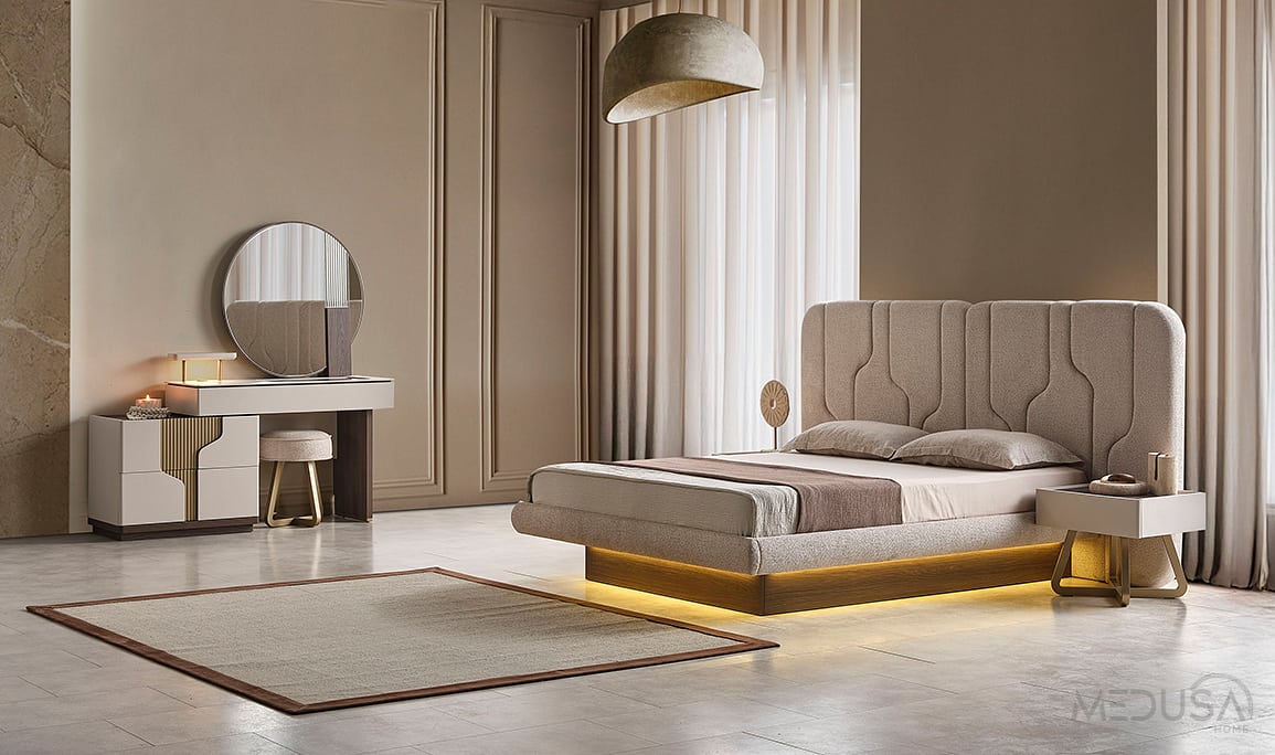 Medusa Home Mobilya - Ada Ceviz Yatak Odası