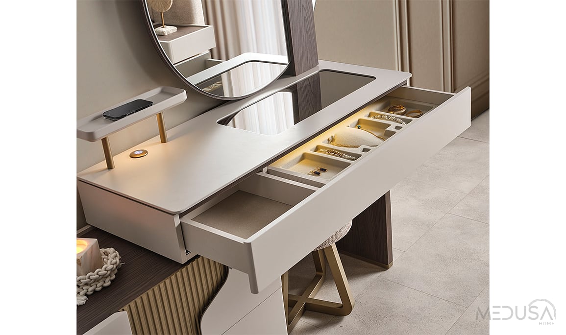 Medusa Home Mobilya - Ada Ceviz Yatak Odası