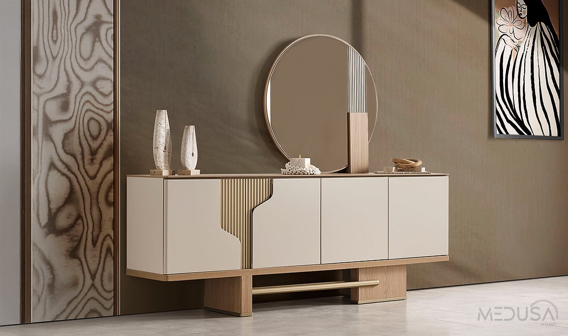 Medusa Home Mobilya - Ada Meşe Konsol