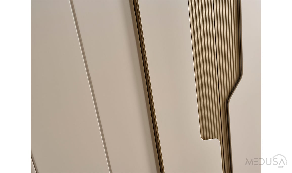 Medusa Home Mobilya - Ada Meşe Mirror Gardırop