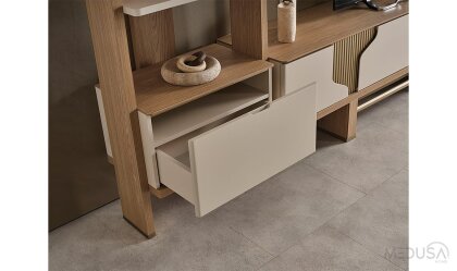 Medusa Home Mobilya - Ada Meşe Tv Ünitesi Set