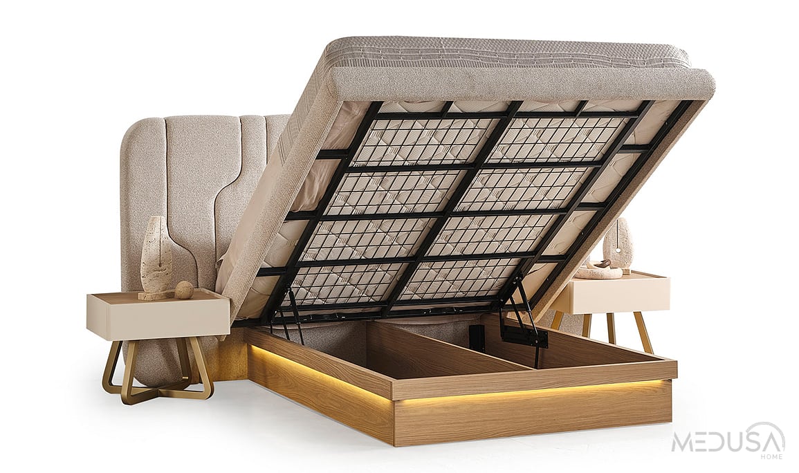 Medusa Home Mobilya - Ada Meşe Yatak Odası