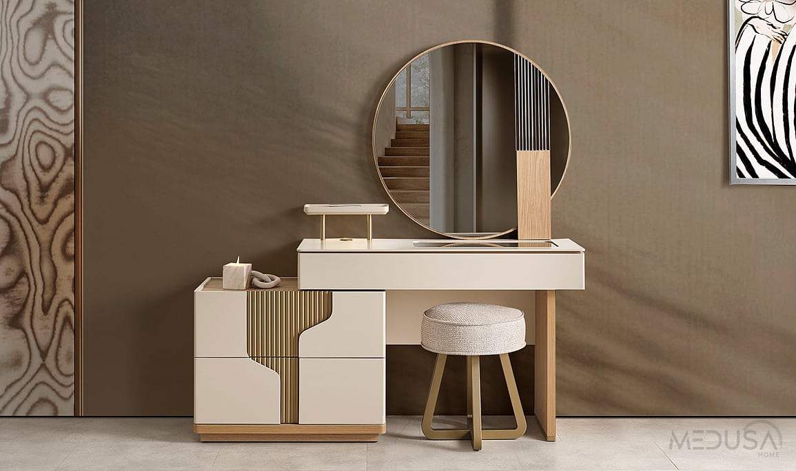 Medusa Home Mobilya - Ada Meşe Yatak Odası