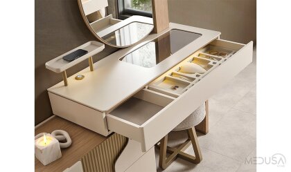 Medusa Home Mobilya - Ada Meşe Yatak Odası