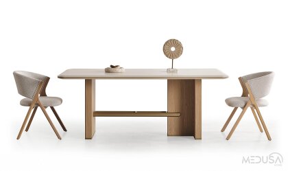 Medusa Home Mobilya - Ada Meşe Yemek Masası