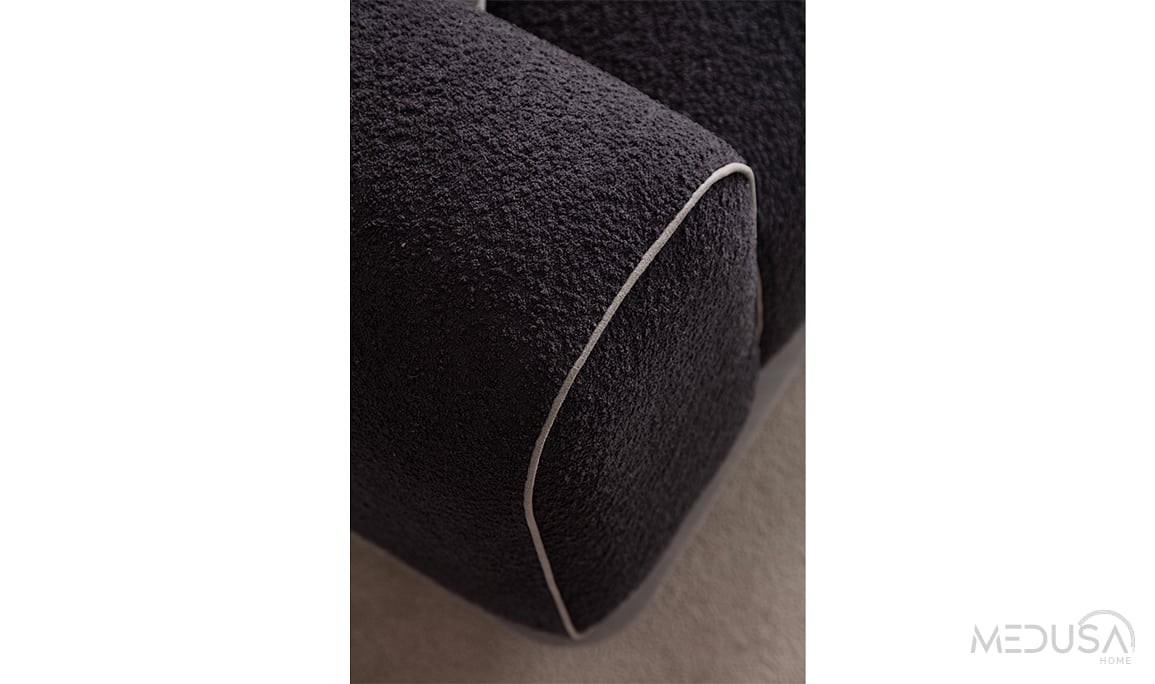 Medusa Home Mobilya - Aerolux Antrasit Üçlü Koltuk