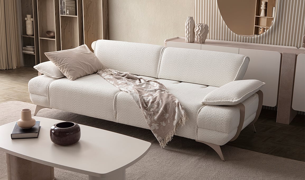 Medusa Home Mobilya - Afro Üçlü Koltuk