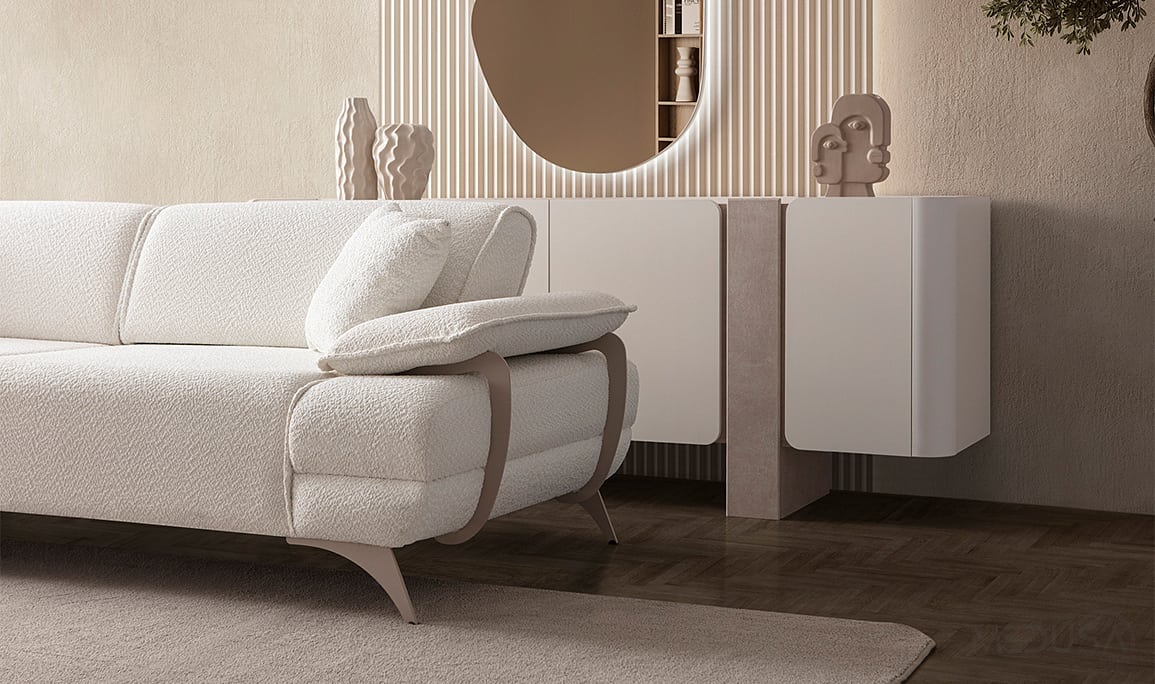 Medusa Home Mobilya - Afro Üçlü Koltuk