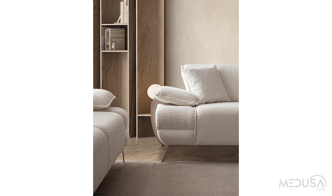 Medusa Home Mobilya - Afro Üçlü Koltuk