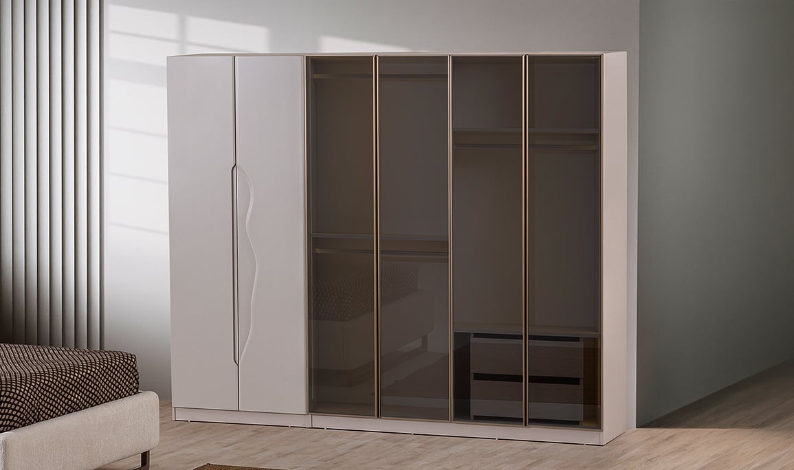 Medusa Home Mobilya - Agata Cream Gardırop