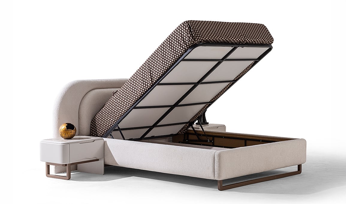 Medusa Home Mobilya - Agata Cream Karyola