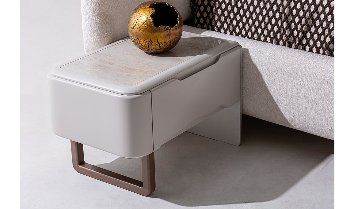 Medusa Home Mobilya - Agata Cream Komodin