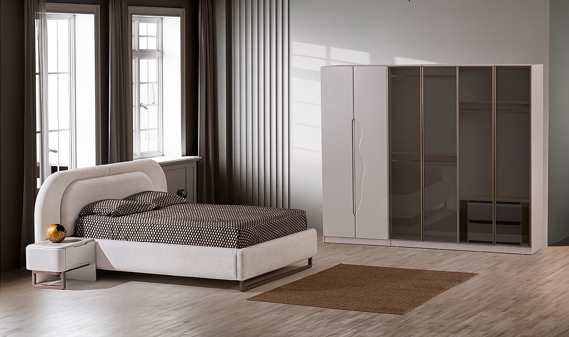 Medusa Home Mobilya - Agata Cream Yatak Odası