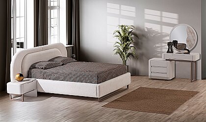 Medusa Home Mobilya - Agata Cream Yatak Odası