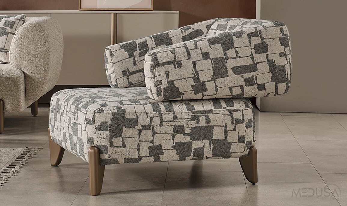 Medusa Home Mobilya - Ahuse Bronz Koltuk Takımı