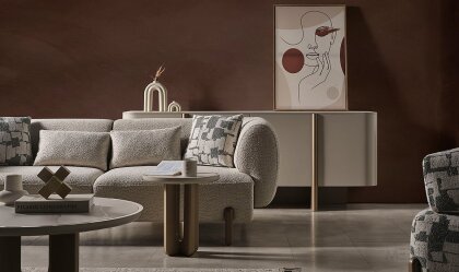 Medusa Home Mobilya - Ahuse Bronz Yan Sehpa 