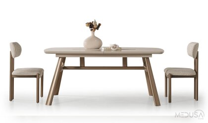 Medusa Home Mobilya - Ahuse Bronz Yemek Masası