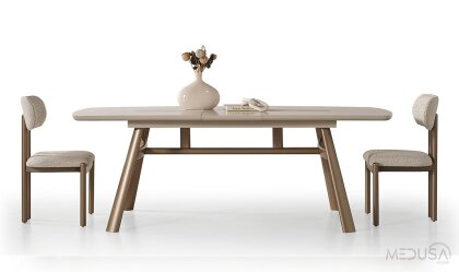 Medusa Home Mobilya - Ahuse Bronz Yemek Masası