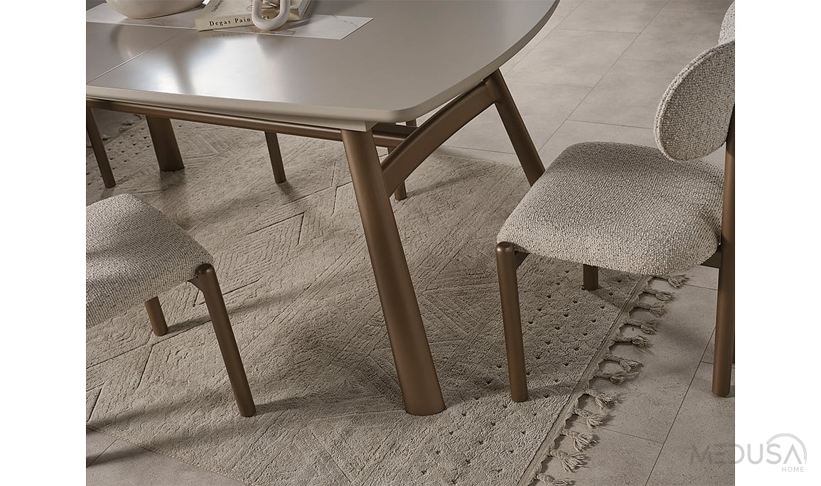 Medusa Home Mobilya - Ahuse Bronz Yemek Odası
