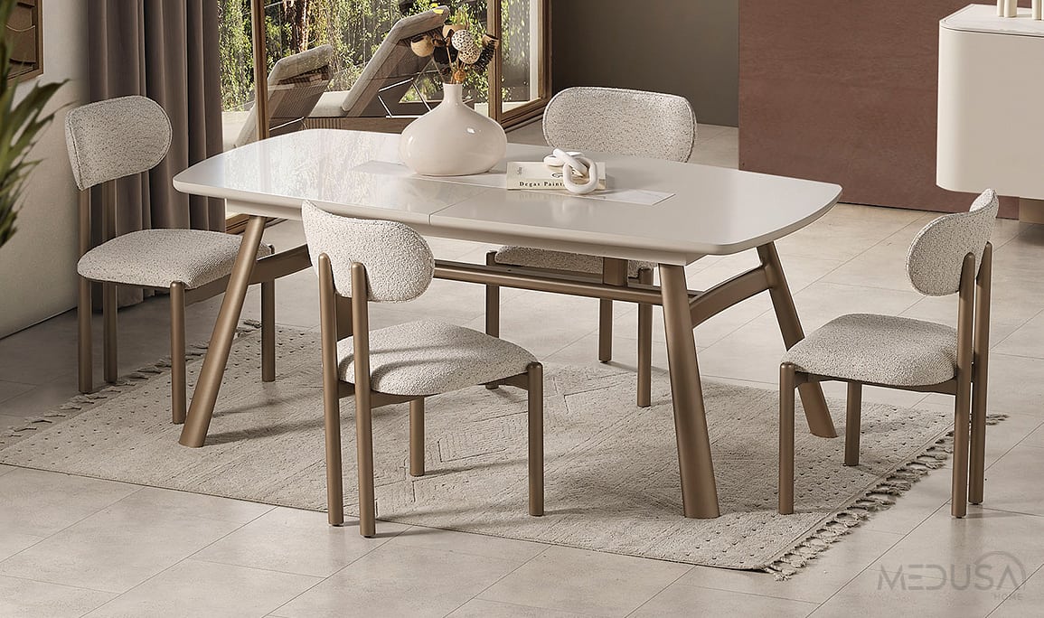 Medusa Home Mobilya - Ahuse Bronz Yemek Odası