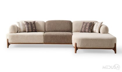 Medusa Home Mobilya - Ahuse Ceviz Köşe Takımı