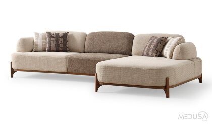 Medusa Home Mobilya - Ahuse Ceviz Köşe Takımı