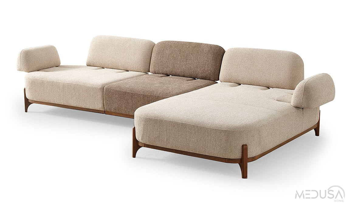 Medusa Home Mobilya - Ahuse Ceviz Köşe Takımı