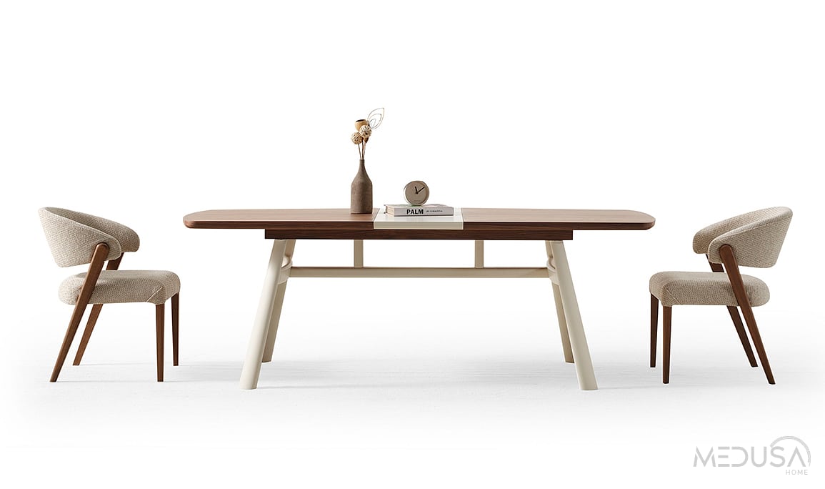 Medusa Home Mobilya - Ahuse Ceviz Yemek Masası