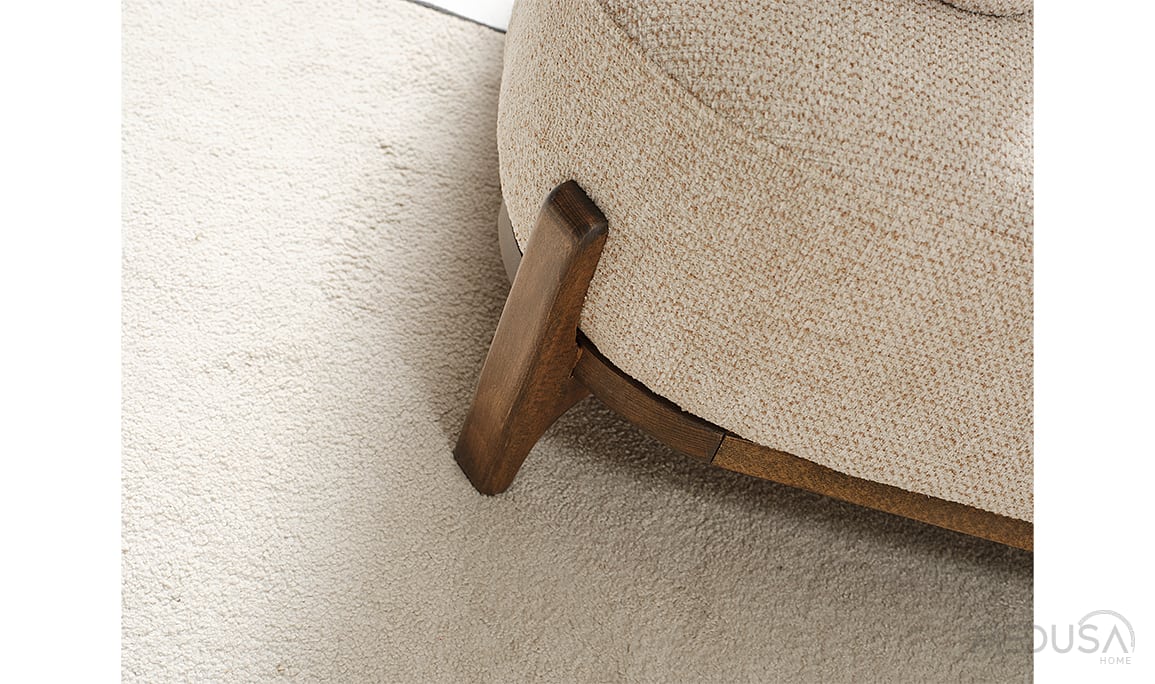 Medusa Home Mobilya - Ahuse Hertech Kahve Üçlü Koltuk