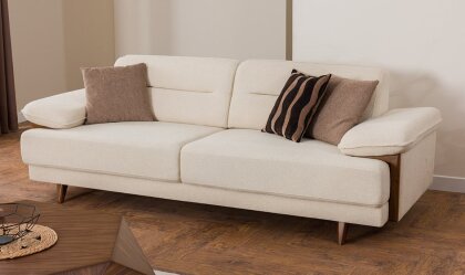 Medusa Home - Akira Krem Üçlü Koltuk Medusa Home - Akira Krem Üçlü Koltuk