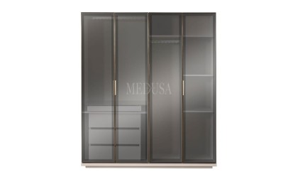 Medusa Home Mobilya - Akra 4 Kapılı Gardırop - Cam Kapaklı Gardırop Medusa Home Mobilya - Akra 4 Kapılı Gardırop - Cam Kapaklı Gardırop