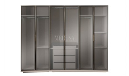 Medusa Home Mobilya - Akra 6 Kapılı Gardırop - Cam Kapaklı Gardırop Medusa Home Mobilya - Akra 6 Kapılı Gardırop - Cam Kapaklı Gardırop