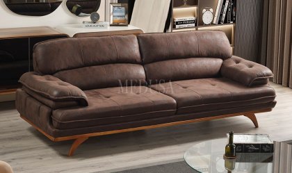 Medusa Home Mobilya - Akra Üçlü Koltuk Kahve