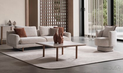 Medusa Home Mobilya - Aksa Üçlü Koltuk