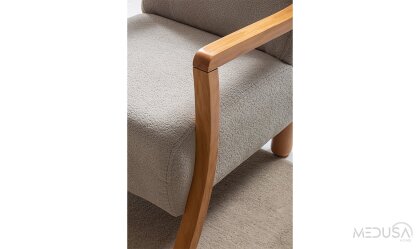 Medusa Home Mobilya - Alaçam Wood Berjer