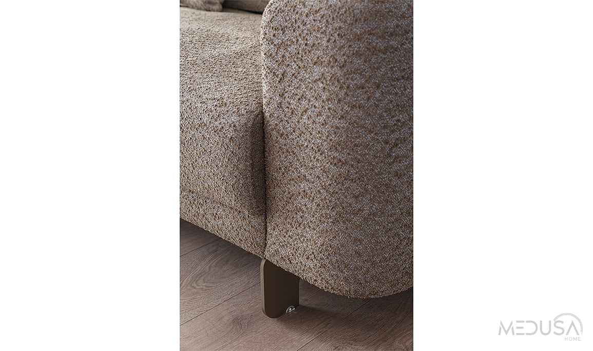 Medusa Home Mobilya - Alessa Kahve Üçlü Koltuk