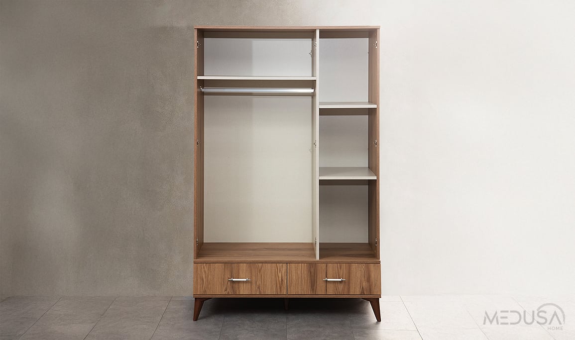 Medusa Home Mobilya - Alfa Ceviz 3 Kapılı Gardırop