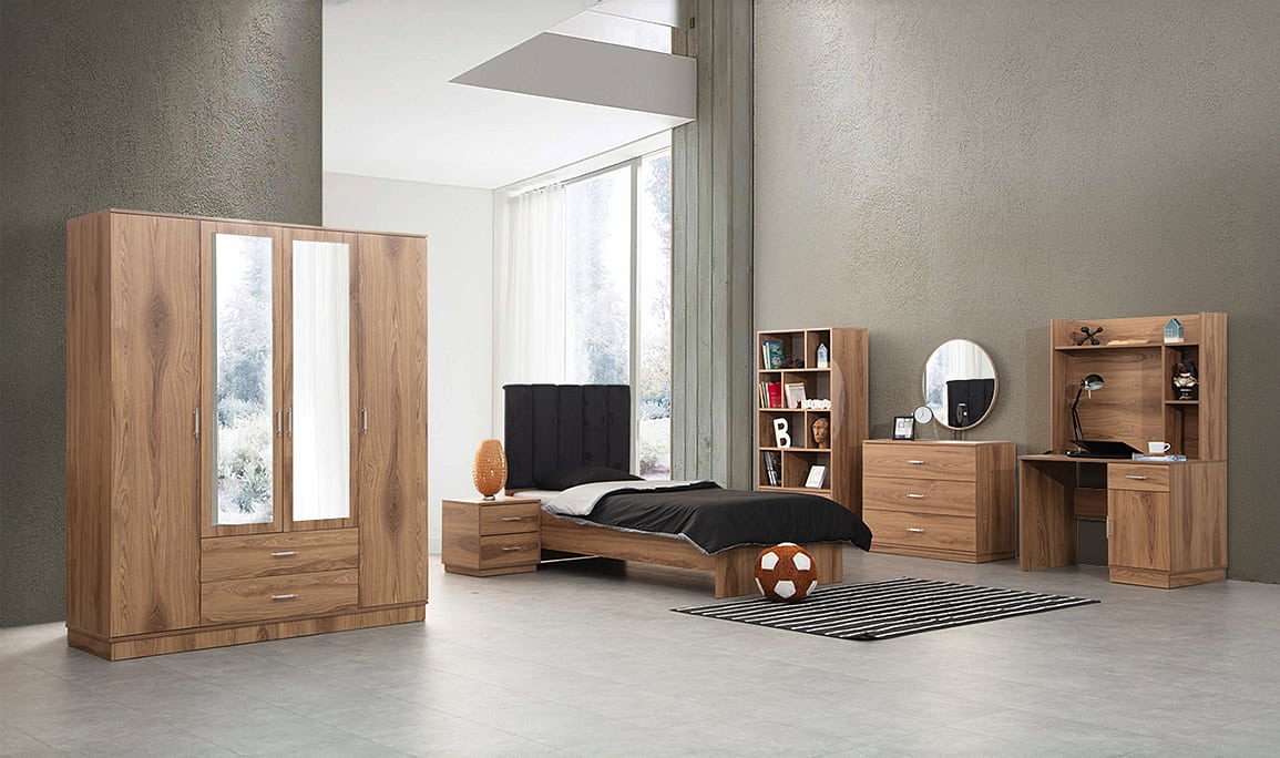 Medusa Home Mobilya - Alfa Ceviz Genç Odası