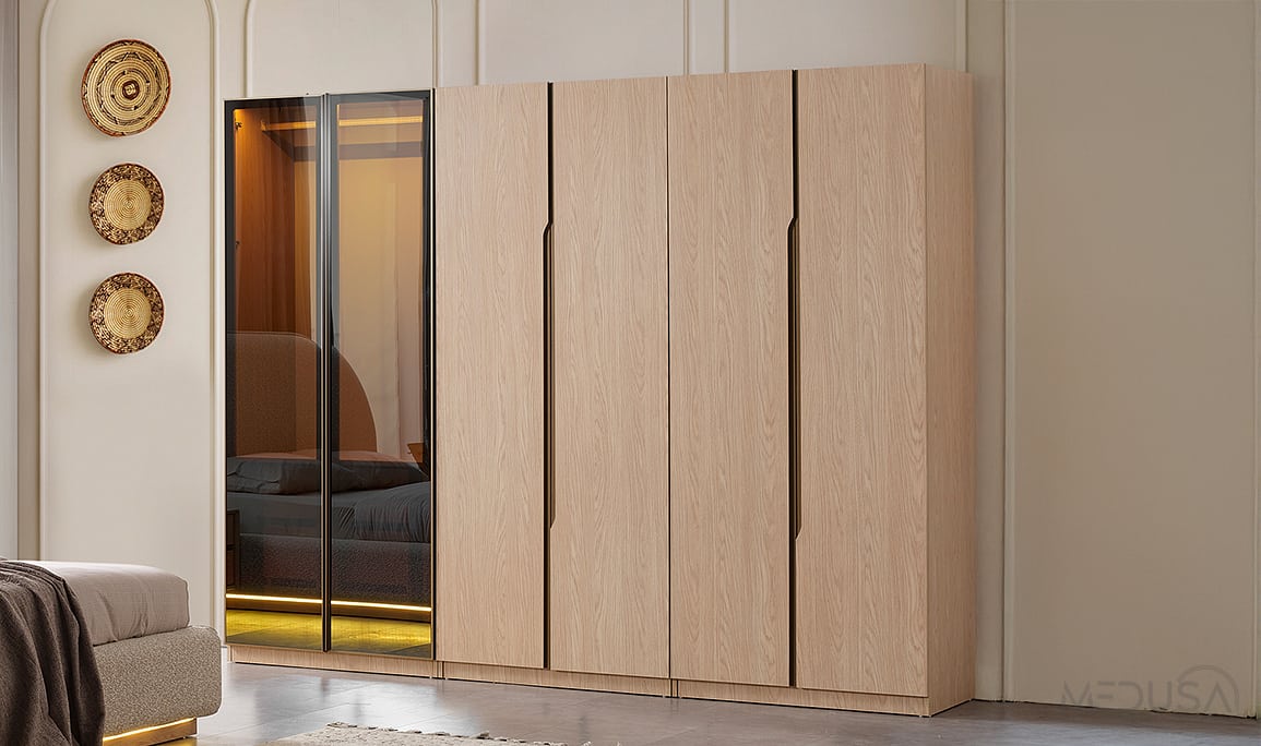 Medusa Home Mobilya - Almina 6 Kapaklı Gardırop