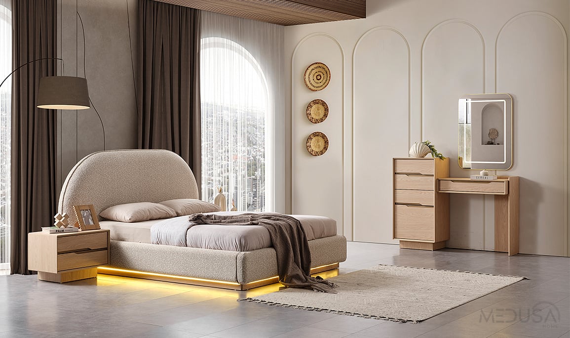 Medusa Home Mobilya - Almina 6 Kapaklı Yatak Odası