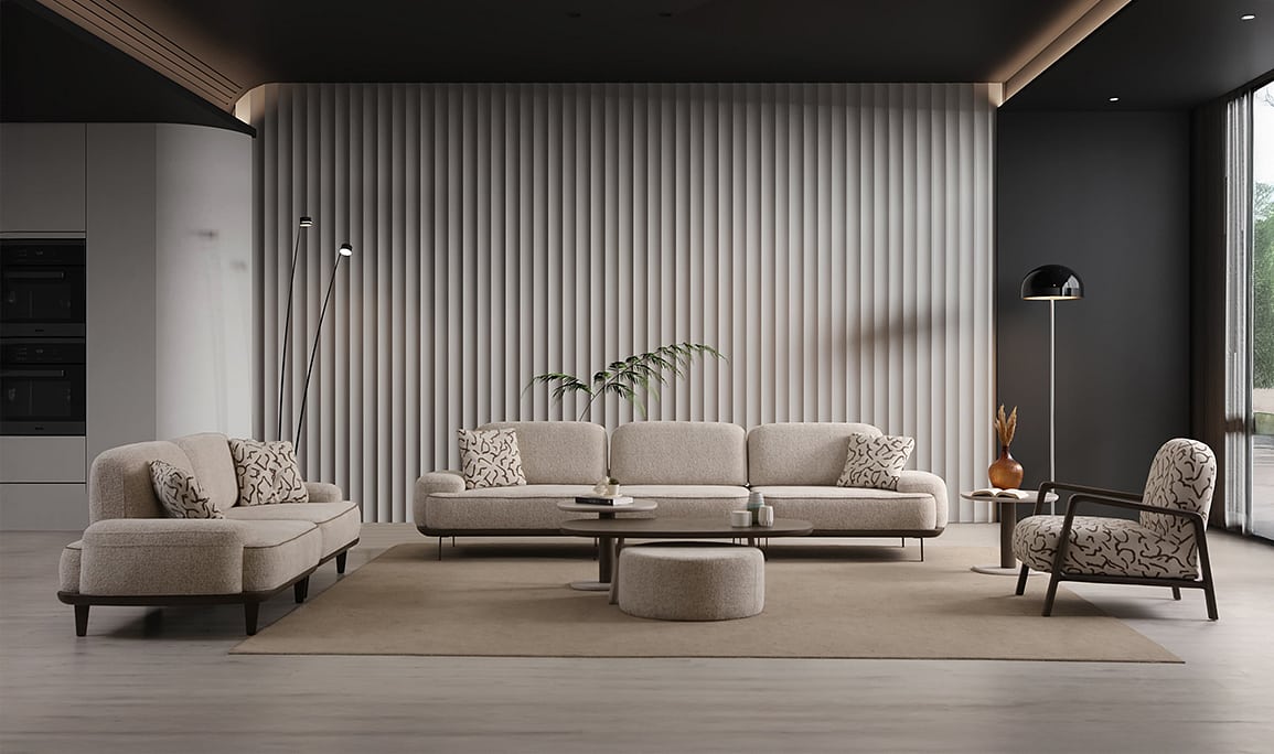 Medusa Home Mobilya - Alpha Koltuk Takımı 4+3+1
