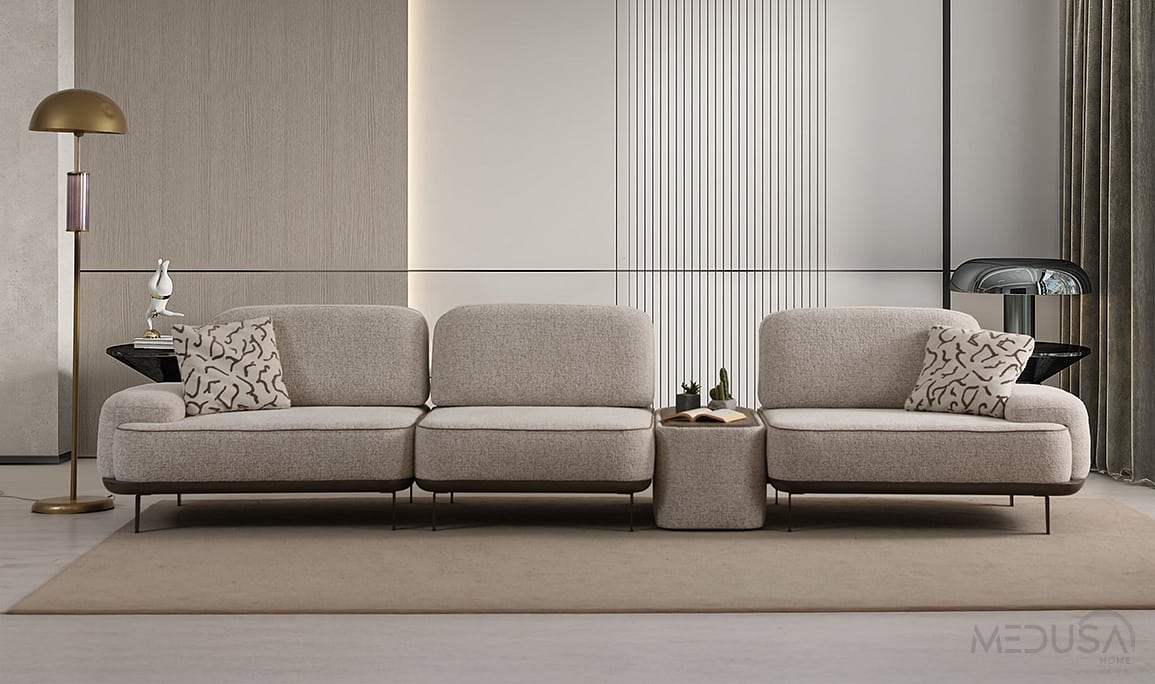 Medusa Home Mobilya - Alpha Koltuk Takımı 4+3+1