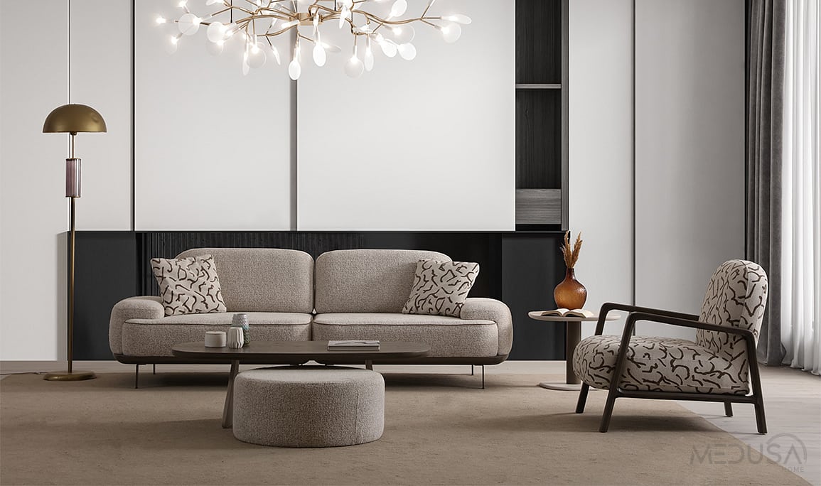 Medusa Home Mobilya - Alpha Koltuk Takımı 4+3+1